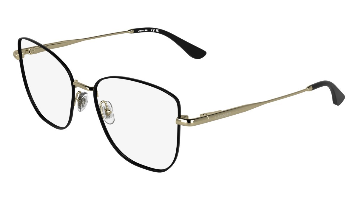 Eyeglasses Lacoste L2323 (757) color gold/black shape rectangle 