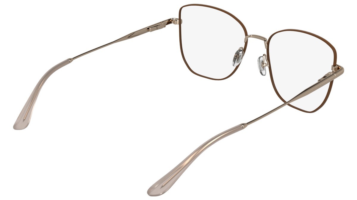 Eyeglasses Lacoste L2323 (770) color rose gold/brown shape rectangle 
