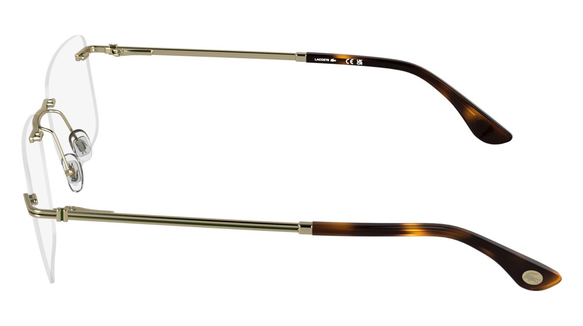Eyeglasses Lacoste L2324 (713) color matte gold shape rectangle 