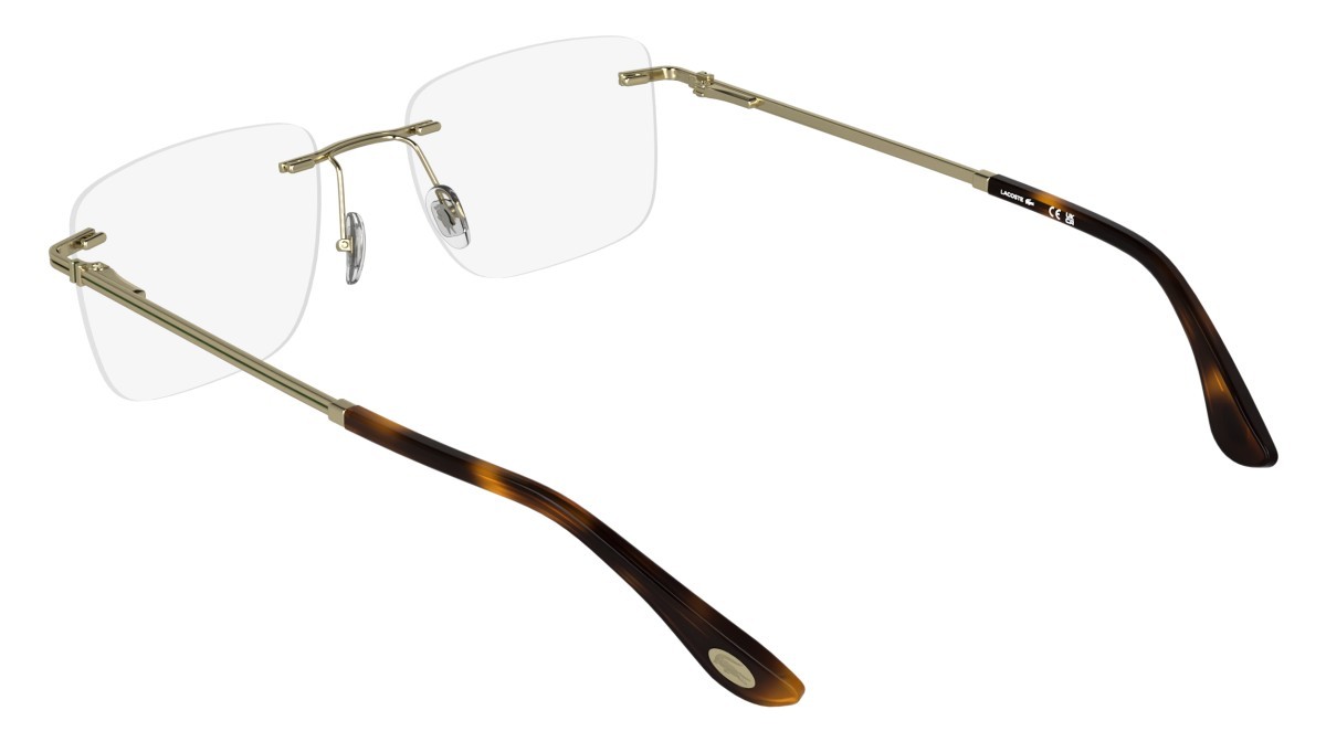 Eyeglasses Lacoste L2324 (713) color matte gold shape rectangle 