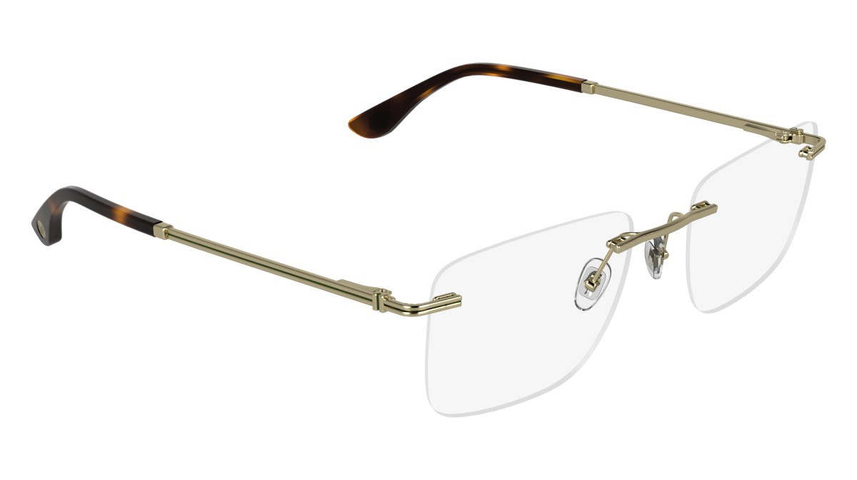 Eyeglasses Lacoste L2324 (713) color matte gold shape rectangle 