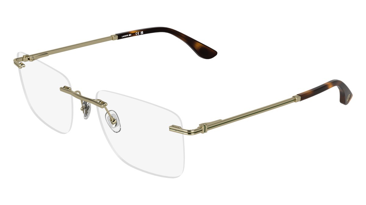 Eyeglasses Lacoste L2324 (713) color matte gold shape rectangle 