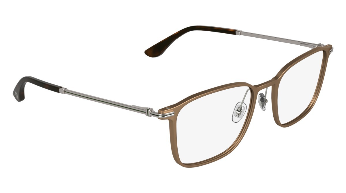 Eyeglasses Lacoste L2325 (750) color matte amber gold shape rectangle 