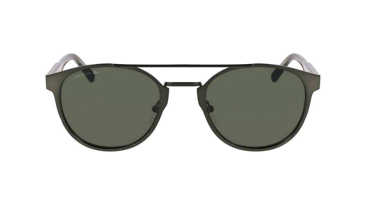 Sonnenbrillen Lacoste L263S (275) farbe khaki form oval gläser solid green