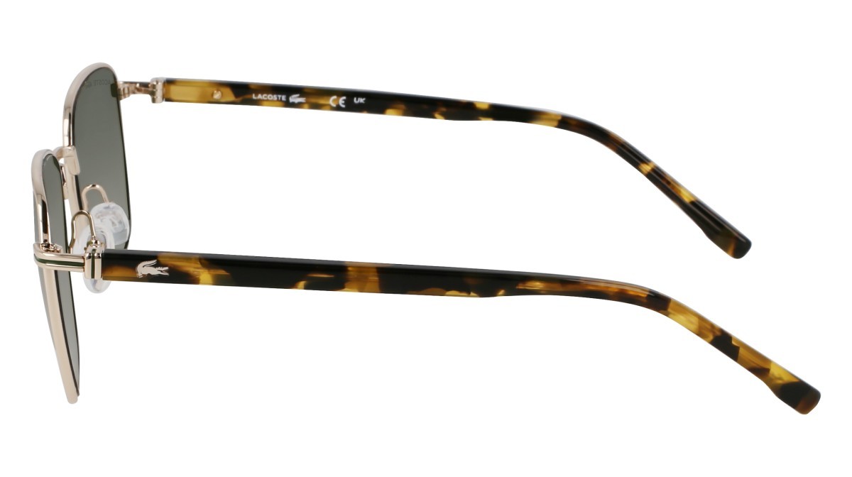 Sunglasses Lacoste L265S N (712) color light gold shape rectangle 