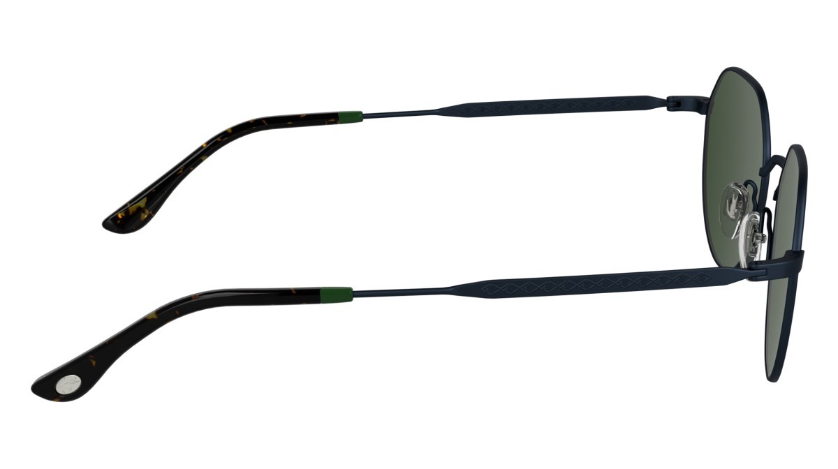 Sunglasses Lacoste L268S (410) color blue shape rectangle lenses solid green