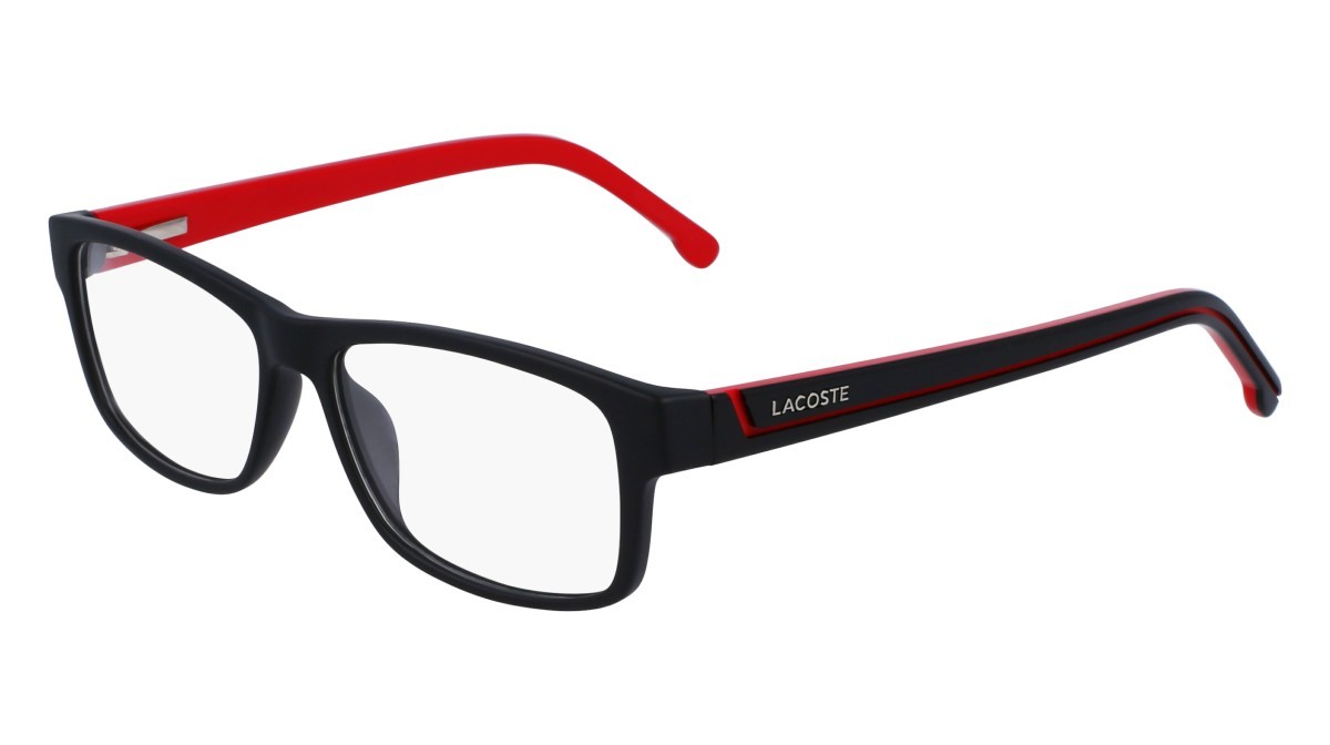 Occhiali da vista Lacoste L2707 ON (004) colore matte black/red forma rettangolare 