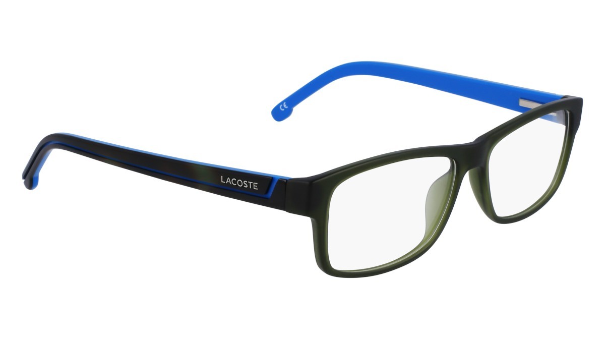 Eyeglasses Lacoste L2707 ON (275) color khaki / havana/blue shape rectangle 