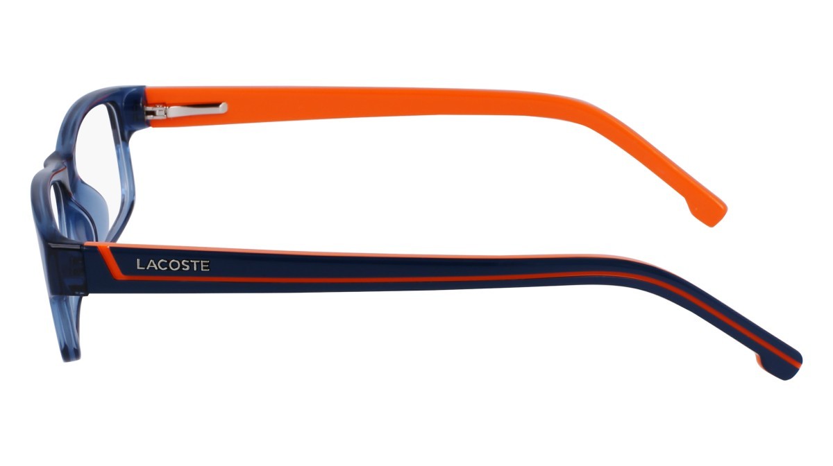 Eyeglasses Lacoste L2707 ON (421) color blue steel/orange shape rectangle 