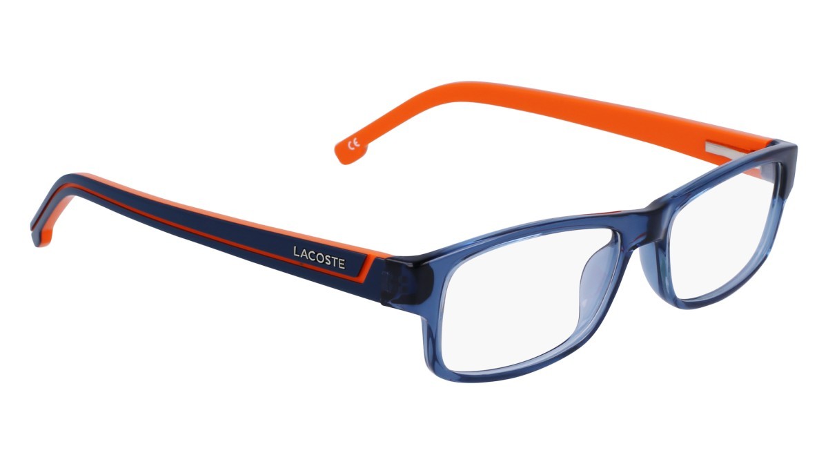 Eyeglasses Lacoste L2707 ON (421) color blue steel/orange shape rectangle 