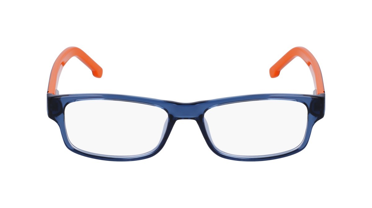 Eyeglasses Lacoste L2707 ON (421) color blue steel/orange shape rectangle 