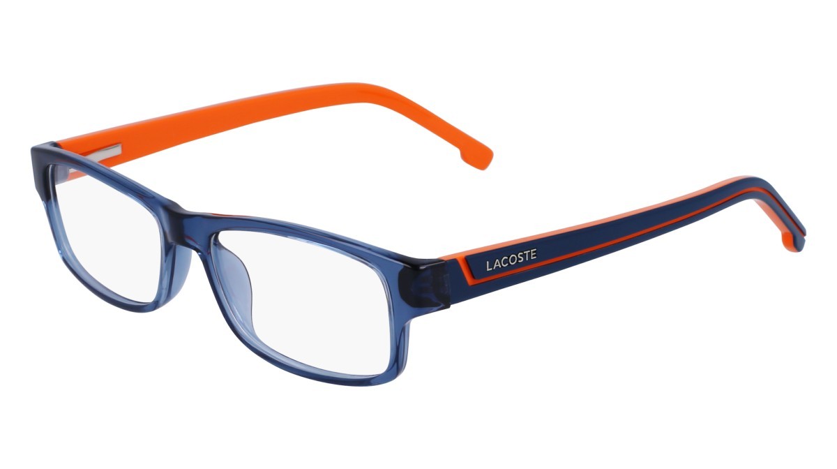 Eyeglasses Lacoste L2707 ON (421) color blue steel/orange shape rectangle 