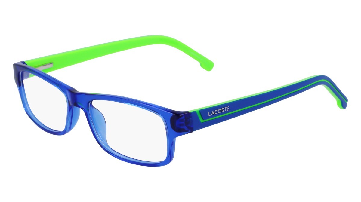 Eyeglasses Lacoste L2707 ON (454) color blue/green shape rectangle 