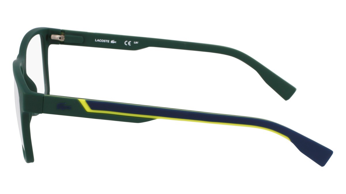 Eyeglasses Lacoste L2707MAG-SET N (301) color green shape rectangle lenses solid blue