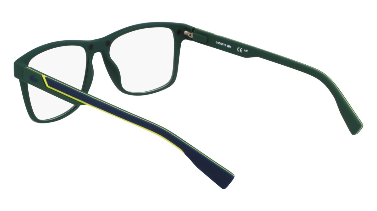 Eyeglasses Lacoste L2707MAG-SET N (301) color green shape rectangle lenses solid blue