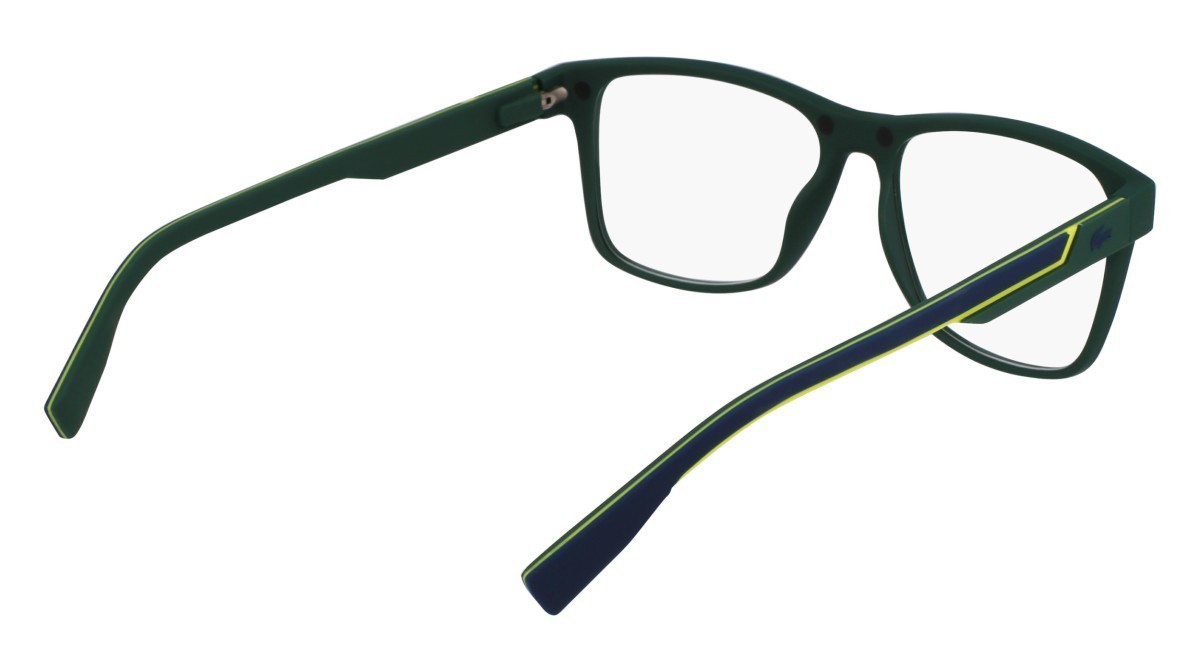 Eyeglasses Lacoste L2707MAG-SET N (301) color green shape rectangle lenses solid blue