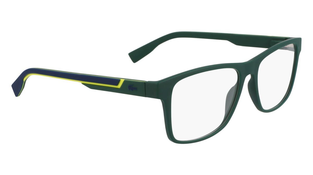 Eyeglasses Lacoste L2707MAG-SET N (301) color green shape rectangle lenses solid blue