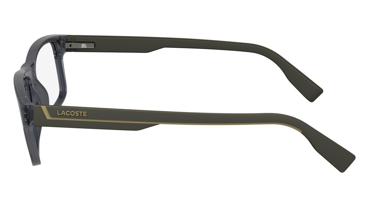 Eyeglasses Lacoste L2707N (035) color transparent grey shape rectangle 