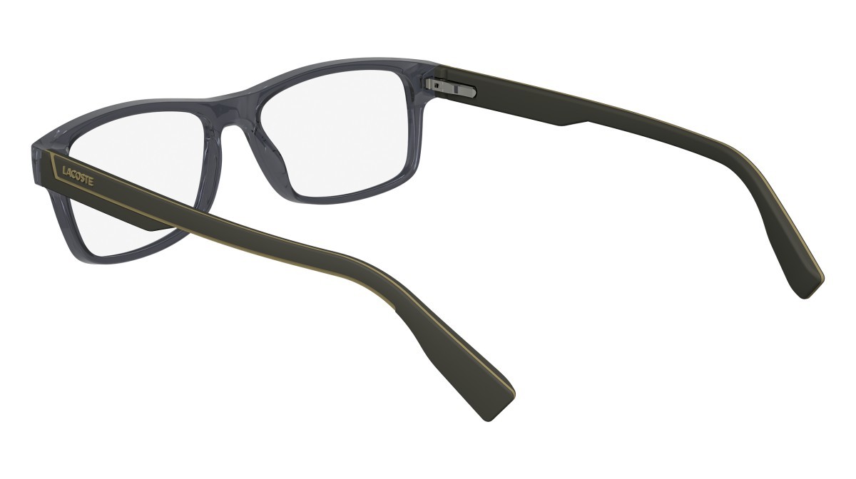 Eyeglasses Lacoste L2707N (035) color transparent grey shape rectangle 