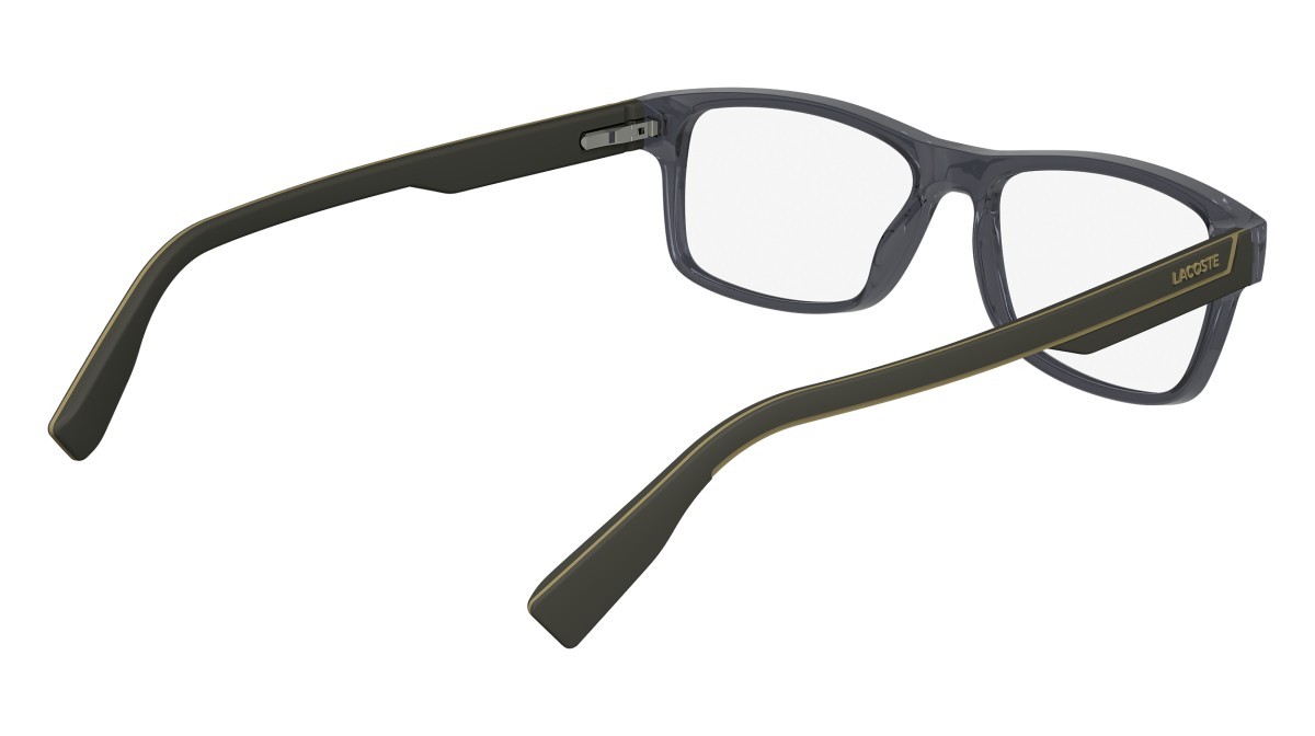 Eyeglasses Lacoste L2707N (035) color transparent grey shape rectangle 