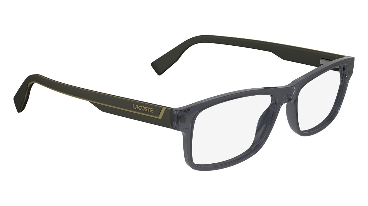 Eyeglasses Lacoste L2707N (035) color transparent grey shape rectangle 