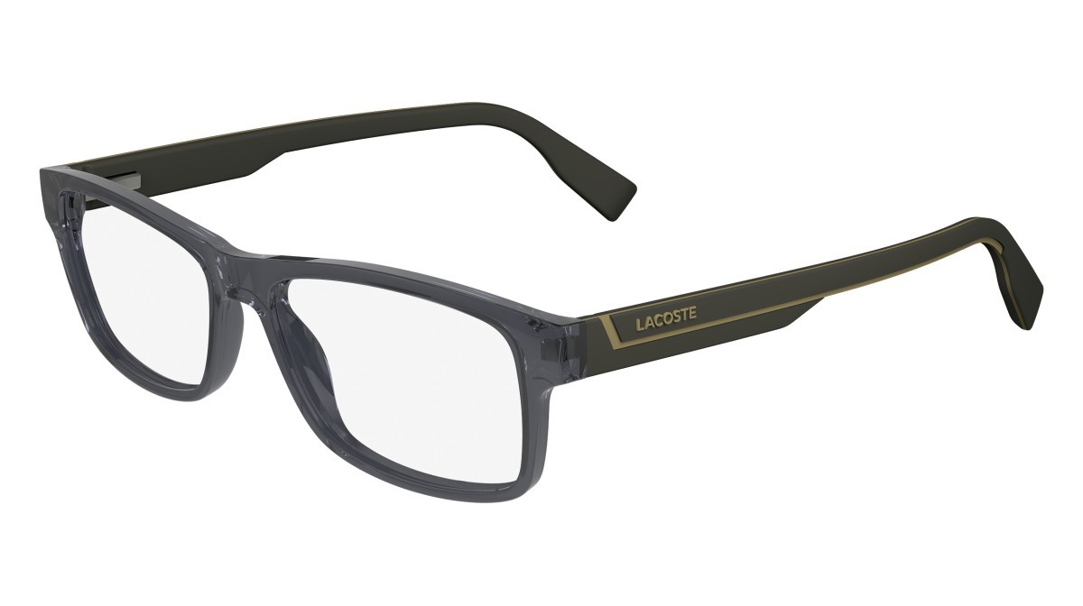 Eyeglasses Lacoste L2707N (035) color transparent grey shape rectangle 