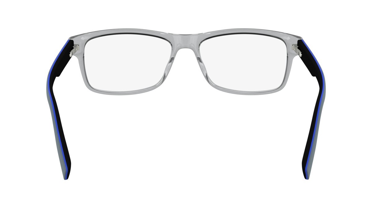 Occhiali da vista Lacoste L2707N (038) colore crystal light grey forma rettangolare lenti color add 1