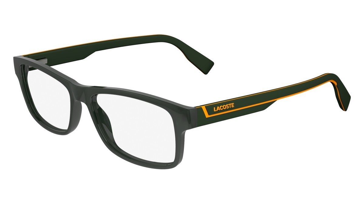 Occhiali da vista Lacoste L2707N (301) colore matte green forma rettangolare 