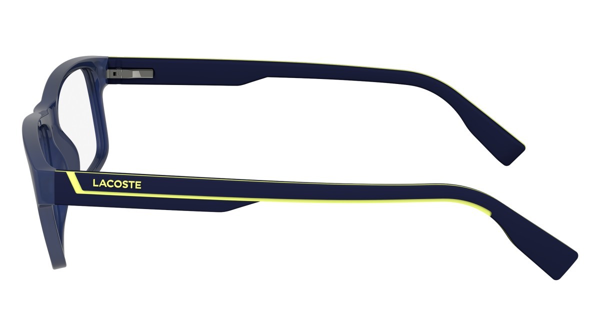 Eyeglasses Lacoste L2707N (424) color matte blue shape rectangle 