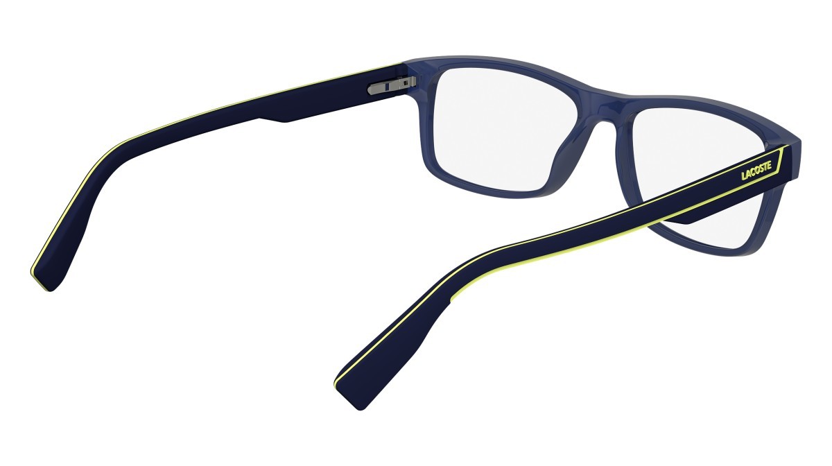 Eyeglasses Lacoste L2707N (424) color matte blue shape rectangle 