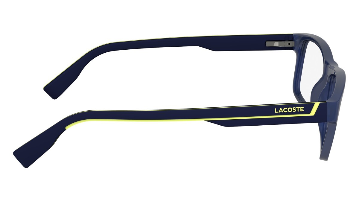 Eyeglasses Lacoste L2707N (424) color matte blue shape rectangle 