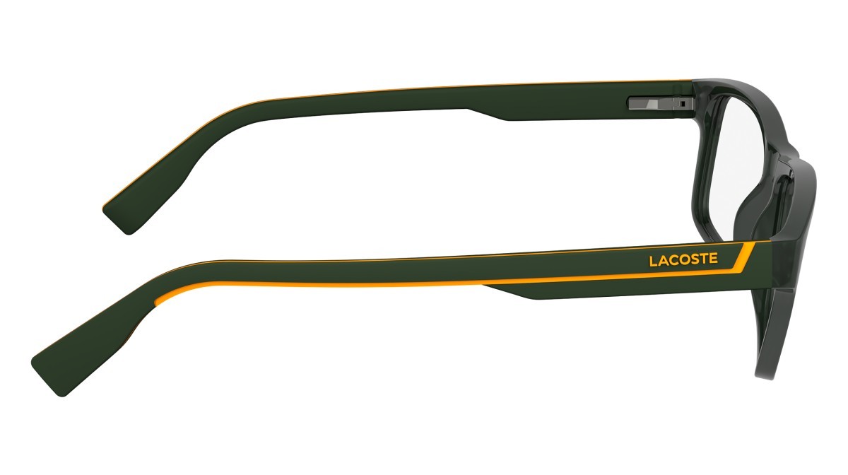 Occhiali da vista Lacoste L2707N N (301) colore matte green forma rettangolare 