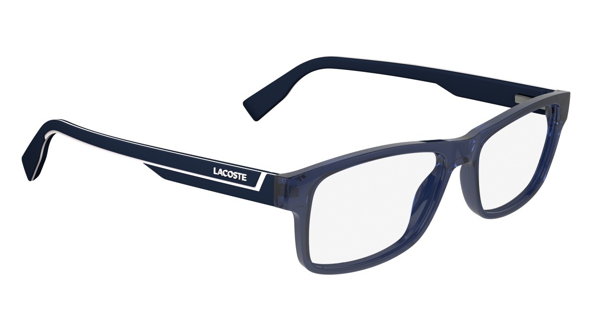 Eyeglasses Lacoste L2707N N (400) color blue avio shape rectangle 