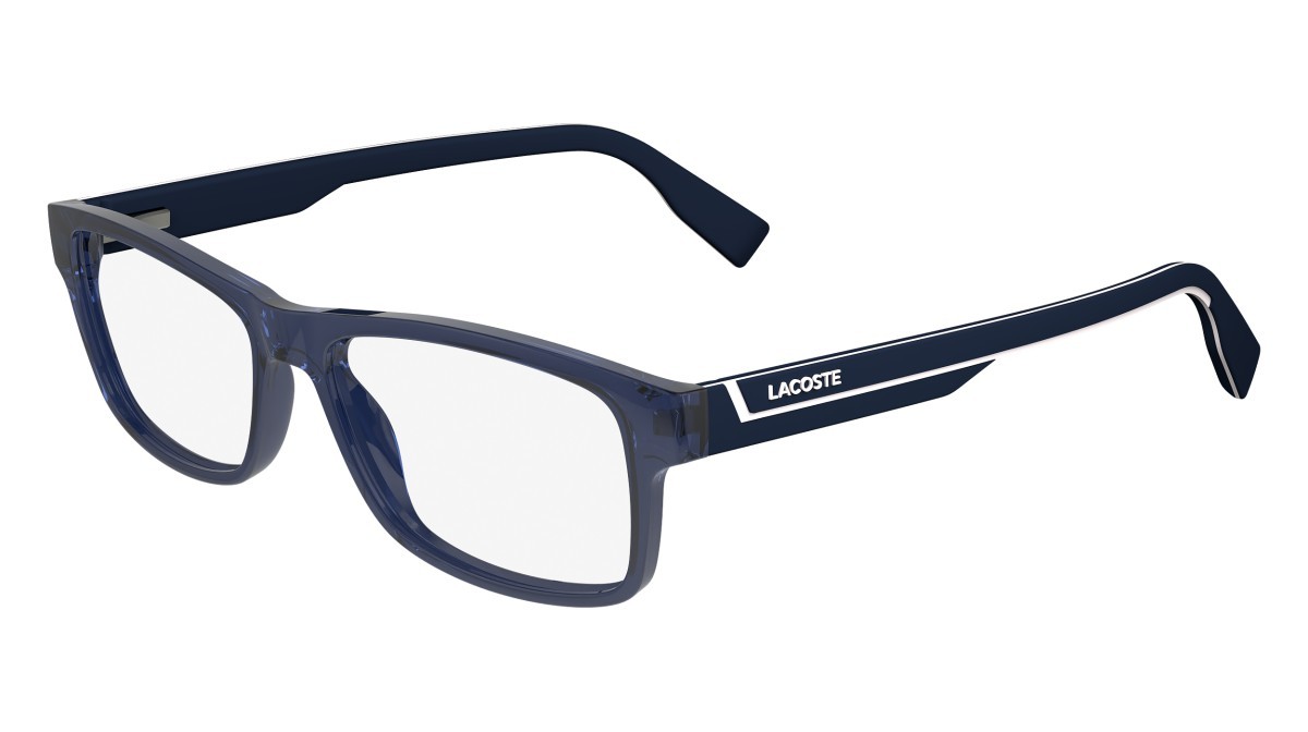Eyeglasses Lacoste L2707N N (400) color blue avio shape rectangle 