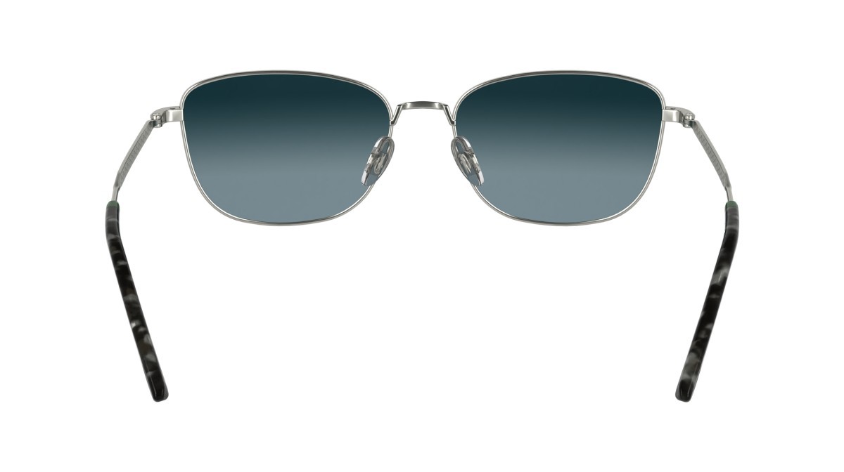 Sunglasses Lacoste L270S (045) color silver shape rectangle lenses gradient blue