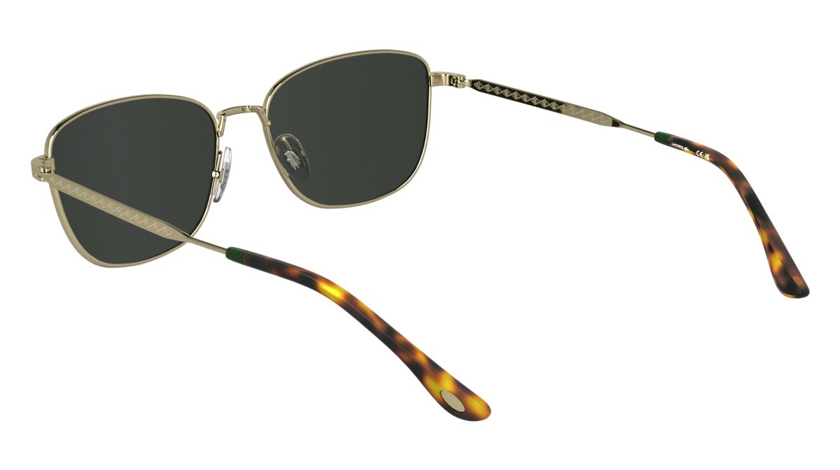 Sunglasses Lacoste L270S (714) color gold shape rectangle lenses solid smoke