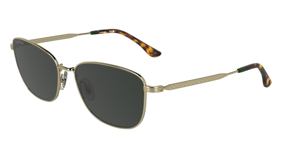 Sunglasses Lacoste L270S (714) color gold shape rectangle lenses solid smoke