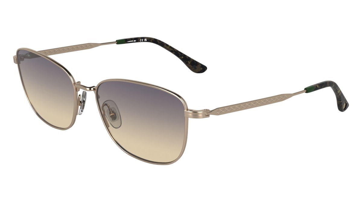 Sunglasses Lacoste L270S (770) color rose gold shape rectangle lenses gradient violet/rose