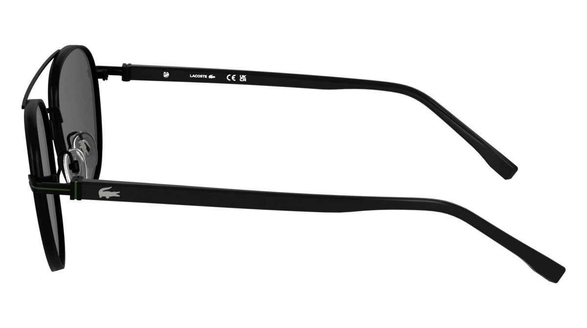 Sunglasses Lacoste L271S (002) color matte black shape rectangle lenses solid grey