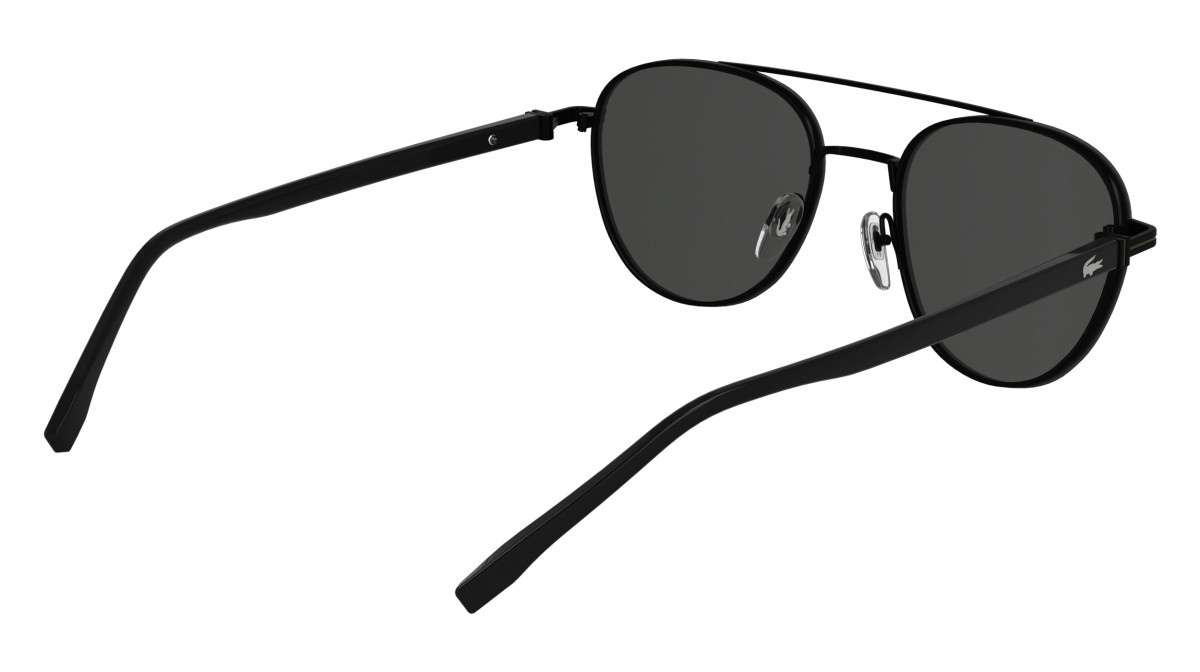 Sunglasses Lacoste L271S (002) color matte black shape rectangle lenses solid grey