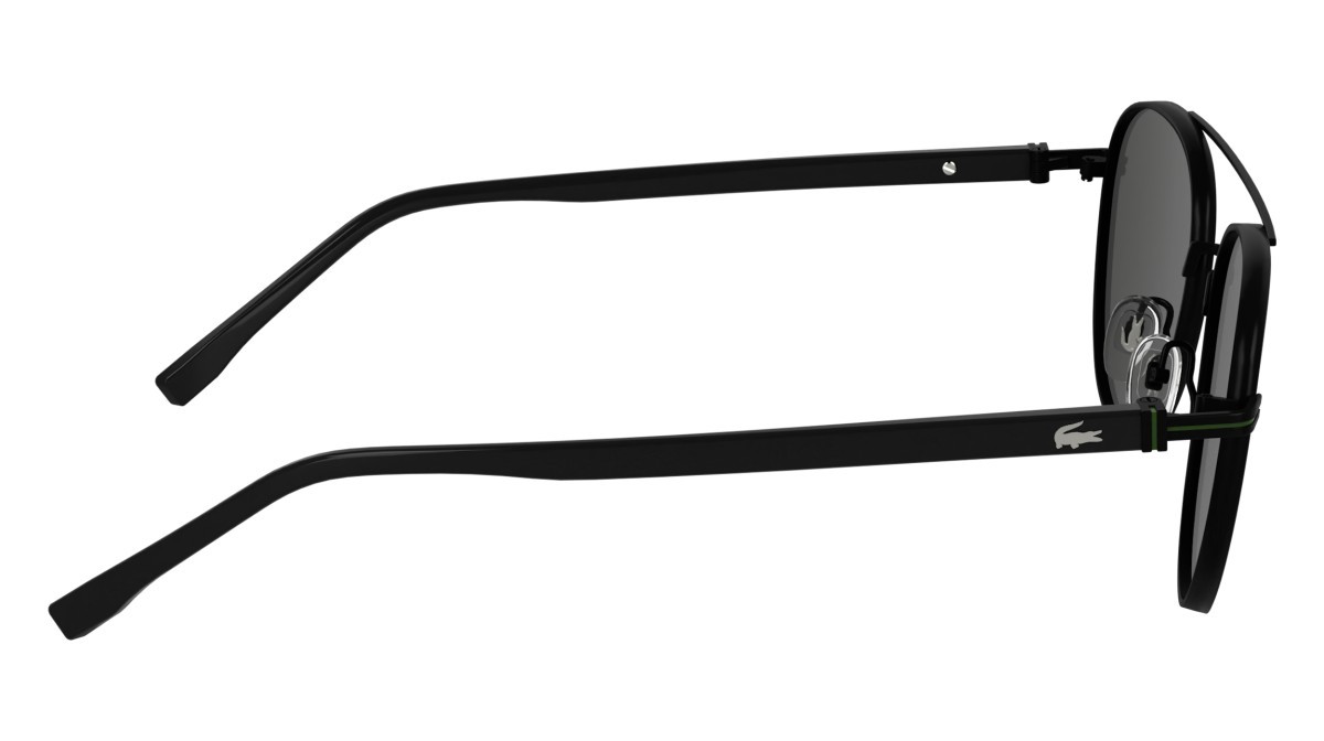 Sunglasses Lacoste L271S (002) color matte black shape rectangle lenses solid grey