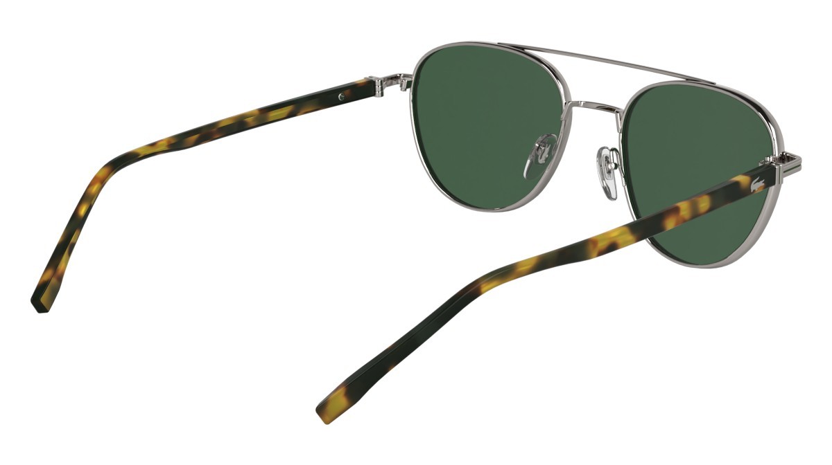 Sonnenbrillen Lacoste L271S (033) farbe gunmetal form rechteckig gläser solid green
