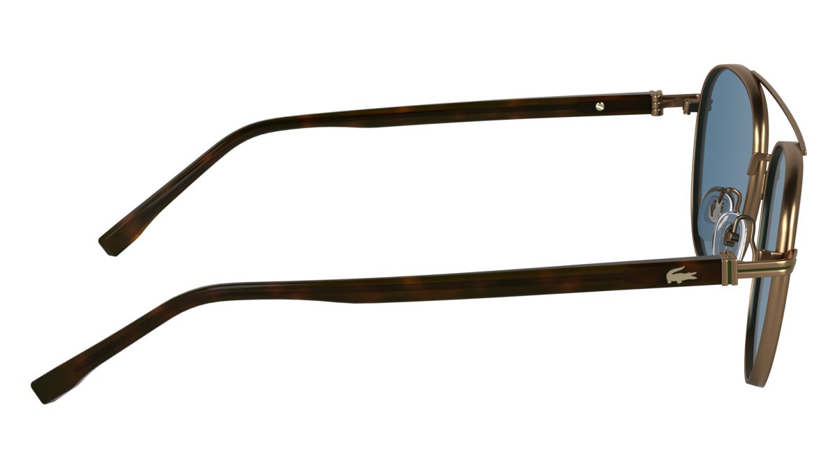 Sunglasses Lacoste L271S (750) color amber gold shape rectangle lenses solid azure