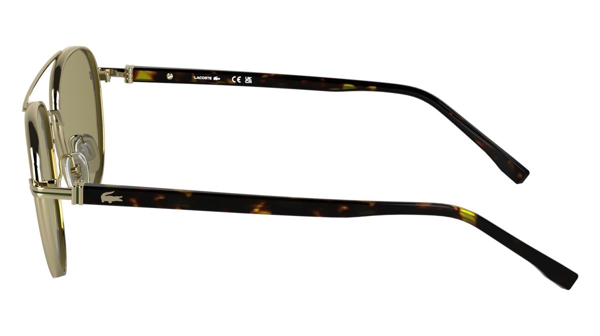 Sunglasses Lacoste L271S N (714) color gold shape rectangle 