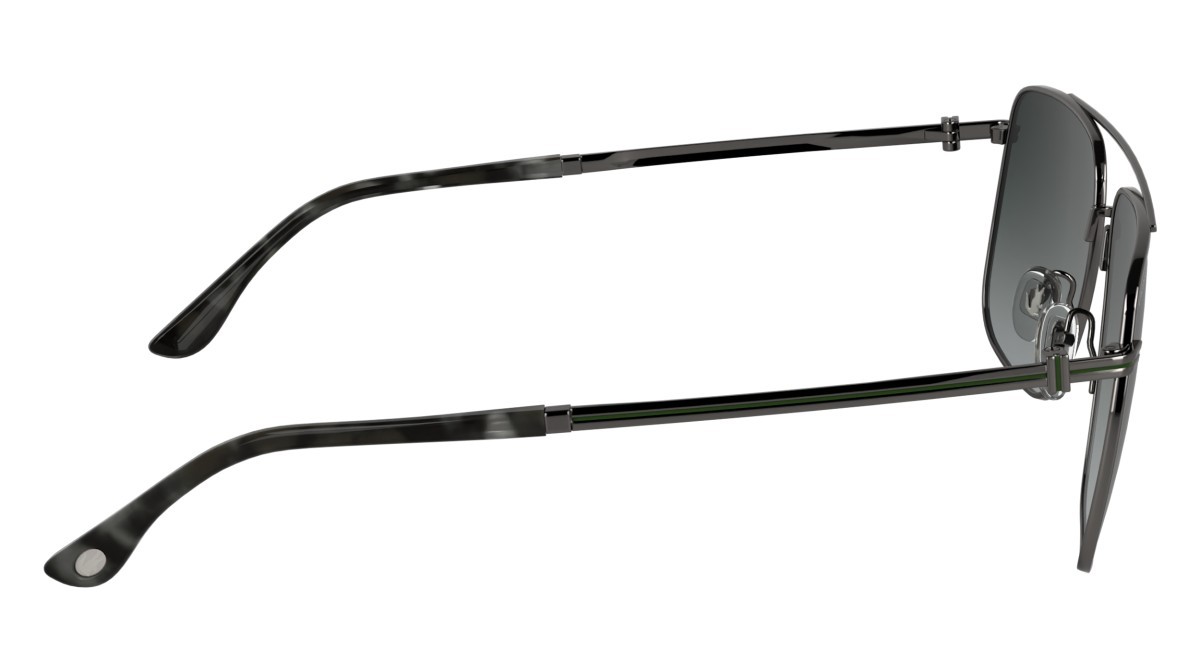 Occhiali da sole Lacoste L272S (035) colore dark gunmetal forma rettangolare lenti gradient grey