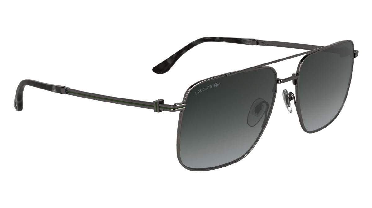 Occhiali da sole Lacoste L272S (035) colore dark gunmetal forma rettangolare lenti gradient grey