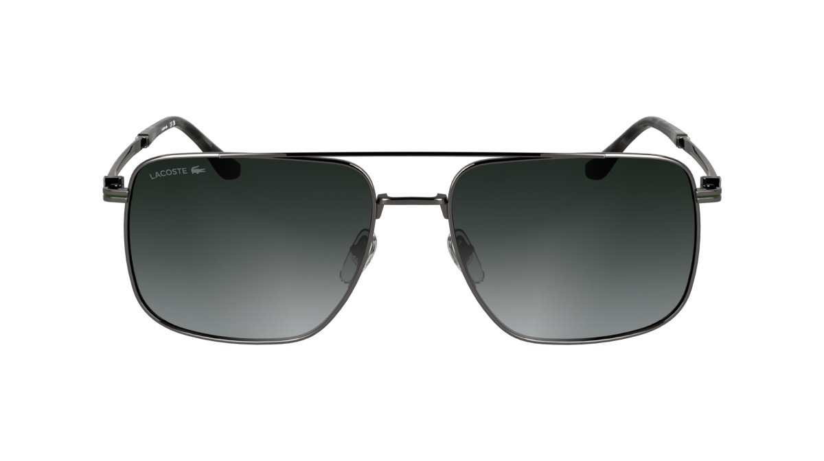 Occhiali da sole Lacoste L272S (035) colore dark gunmetal forma rettangolare lenti gradient grey