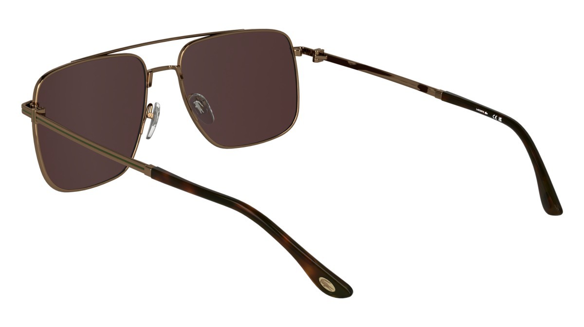 Sunglasses Lacoste L272S N (750) color amber gold shape rectangle 