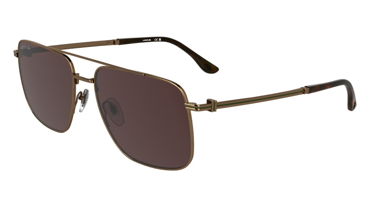 Sunglasses Lacoste L272S N (750) color amber gold shape rectangle 