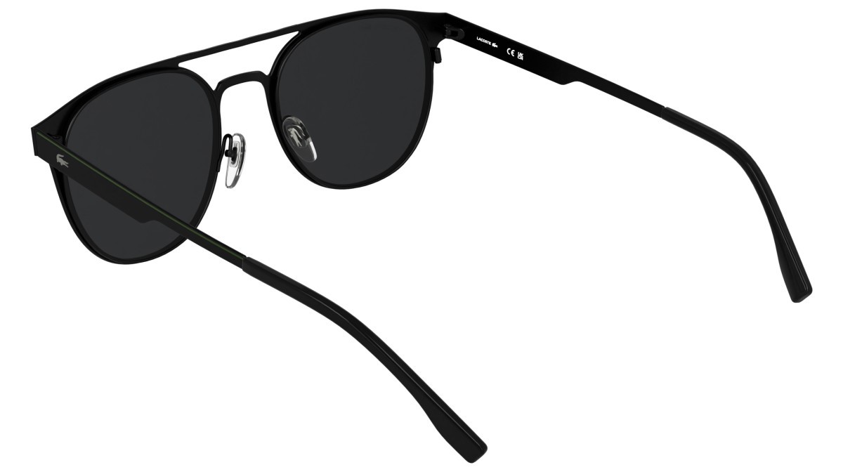 Sunglasses Lacoste L275S (002) color matte black shape round lenses solid grey